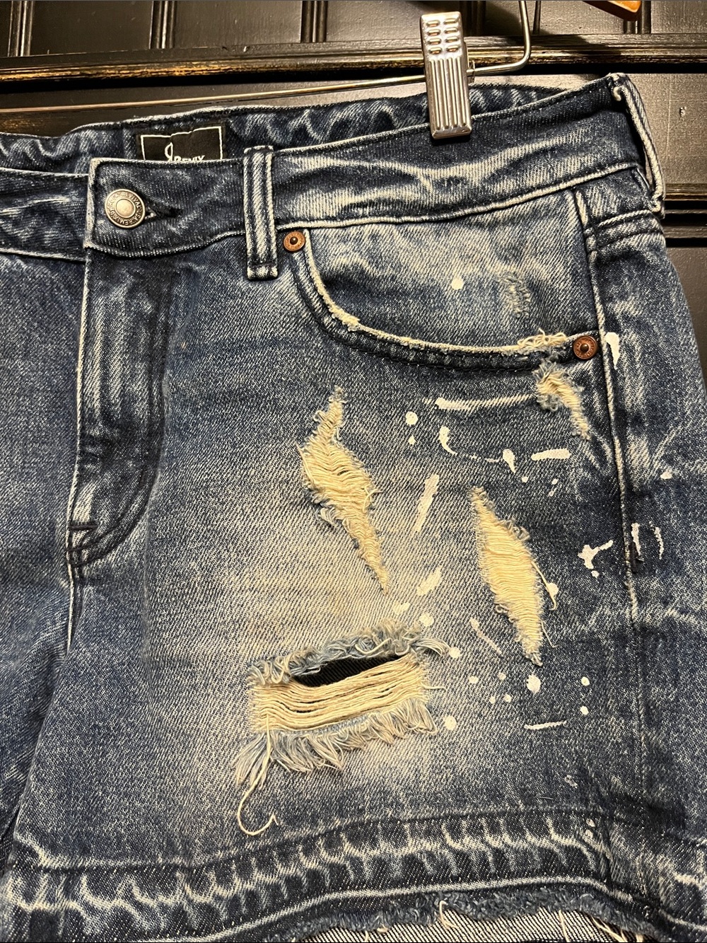 Remix By Rock Revival Distressed denim shorts size 29 - Picture 3 of 15